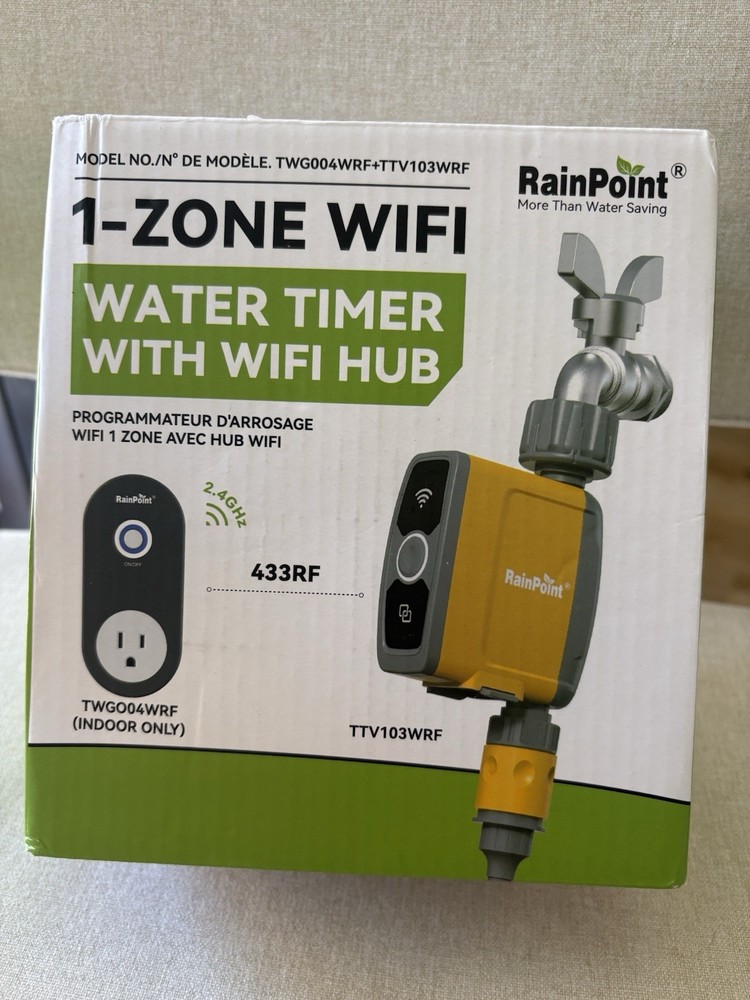 RAINPOINT WiFi Water Timer, Smart Hose Timer WiFi Irrigation Controller,...