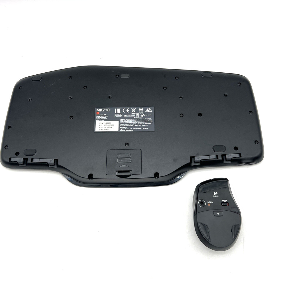 Logitech MK710 Wireless Keyboard & M705 Mouse Combo Tested Good No USB Receiver