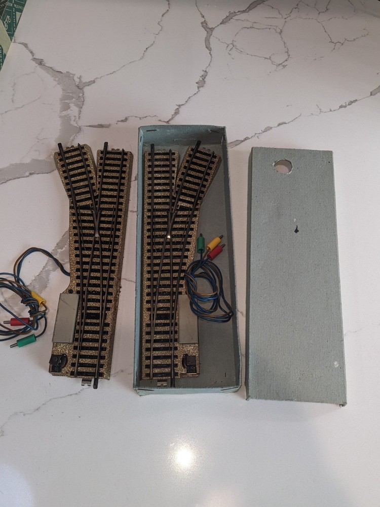 Marklin 3900MW Scale Model Track Switch Pair in Excellent Cond