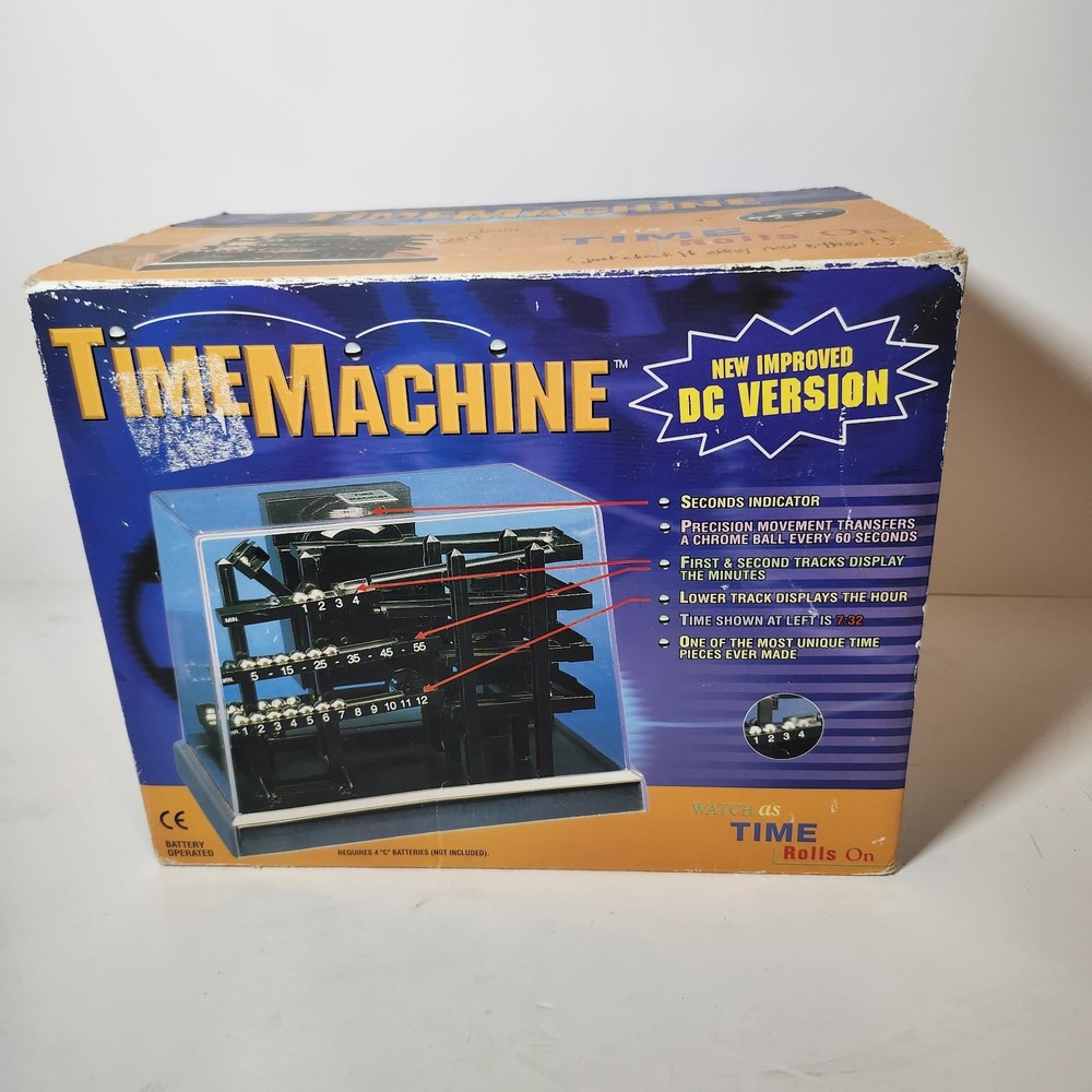 Time Machine Rolling Ball Kinetic Clock Hoffman Products DC Version New Open Box