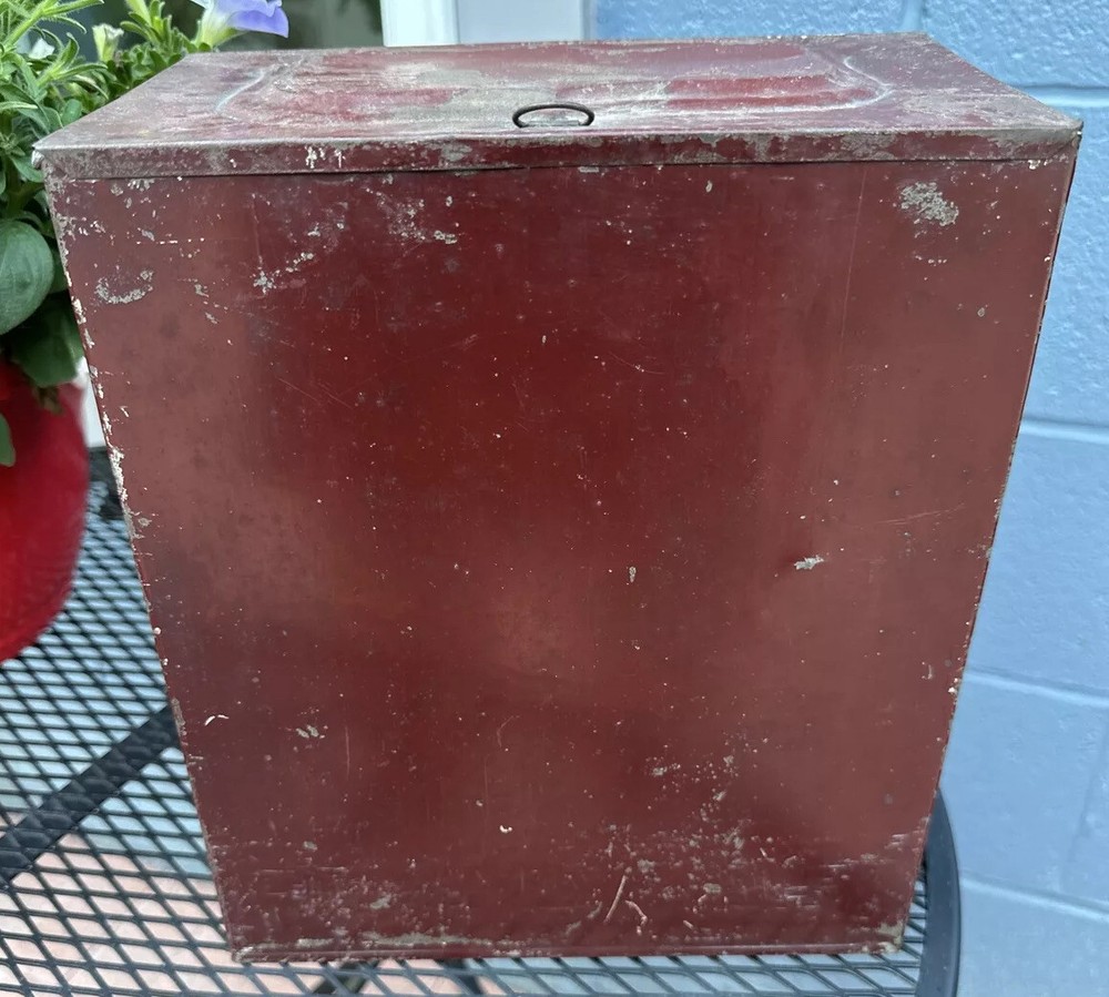 Antique Tin Toleware Store Display Spice Container Austria