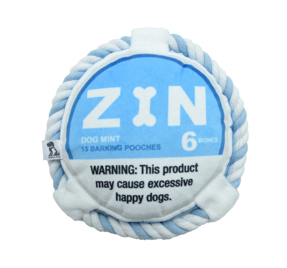 BAMLA Pets Pooch Dog Mints Toy  Parody Plush Multi Inner Mesh Layer Squeaker