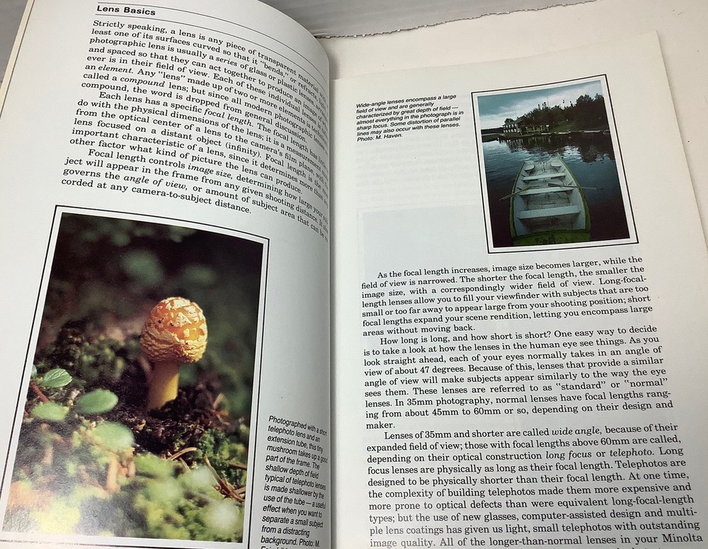 MINOLTA MAXXUM SLR CAMERA AND ACCESSORY GUIDE 1985