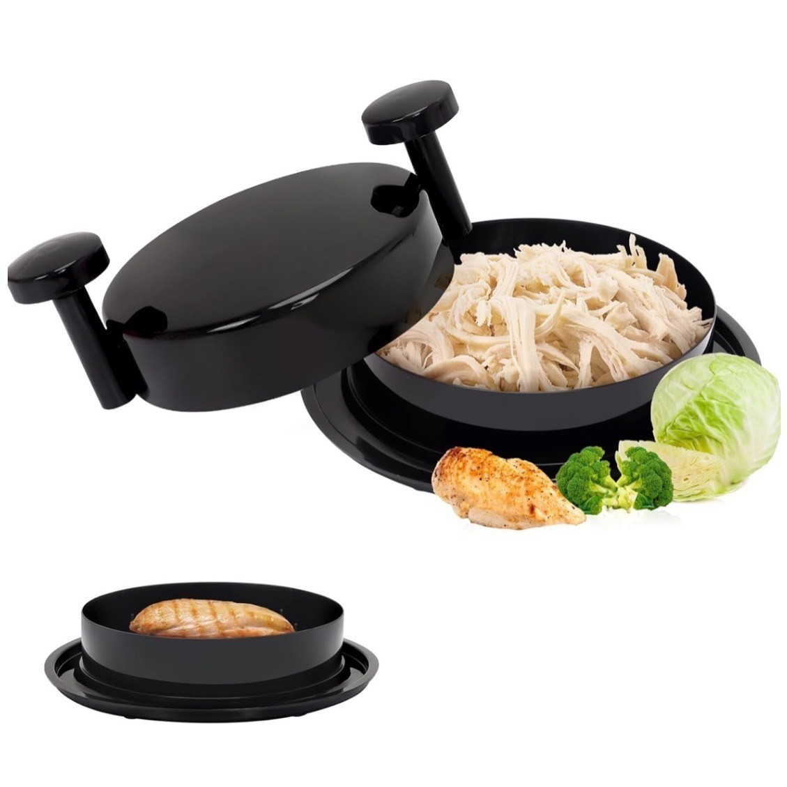 Chicken Shredder Tool Manual Twist Meat Grinder Black