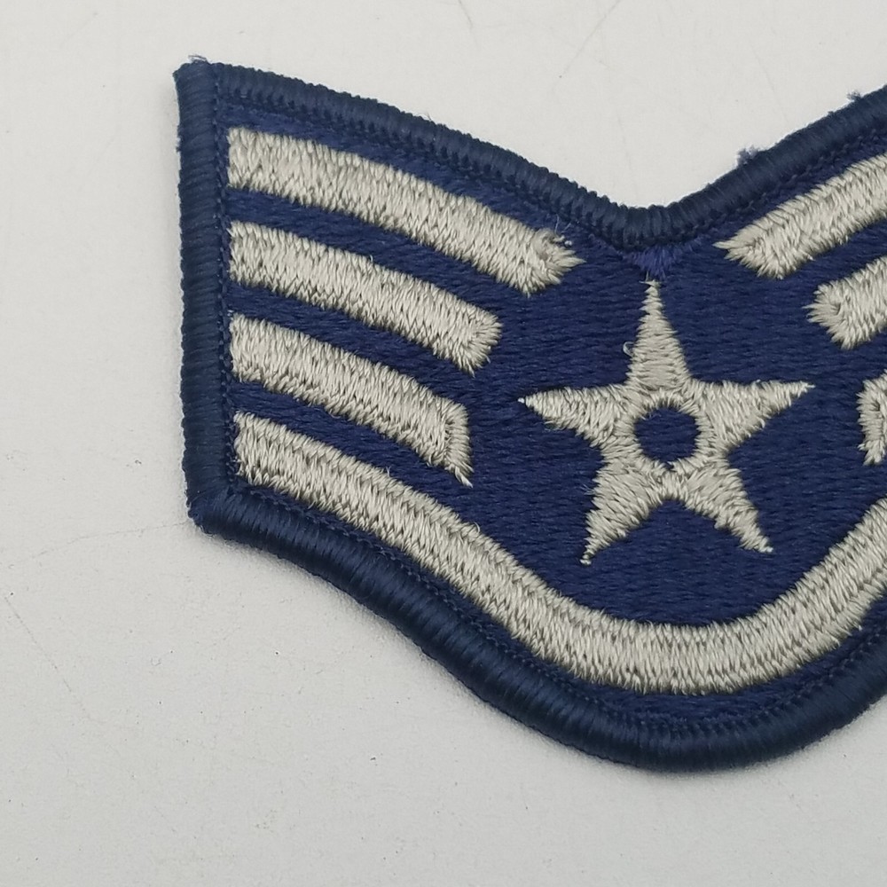 Vtg SMALL 3” Size STAFF SERGEANT USAF US Air Force Patch