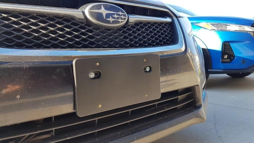 Bumper Rectangular Holes License Plate Kit Bracket for SUBARU Forester 2009-2013