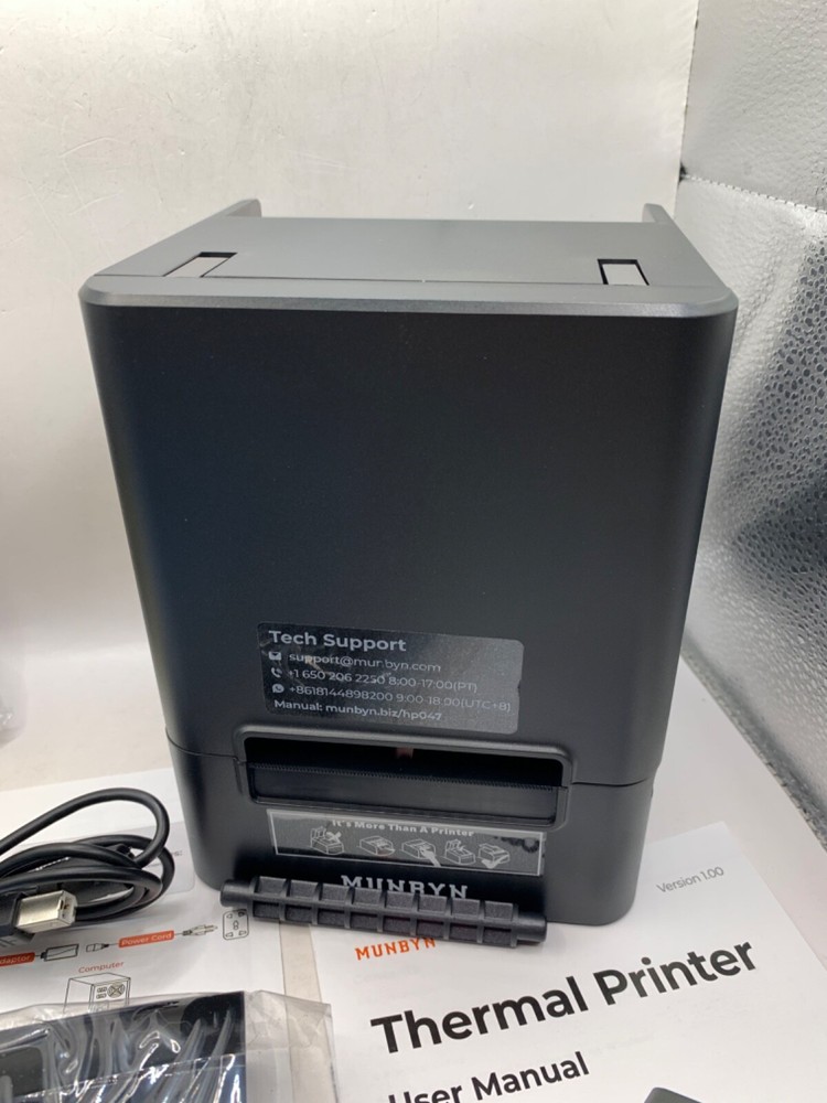 Munbyn Thermal Label Receipt Printer 80mm POS Shipping Printer Bluetooth