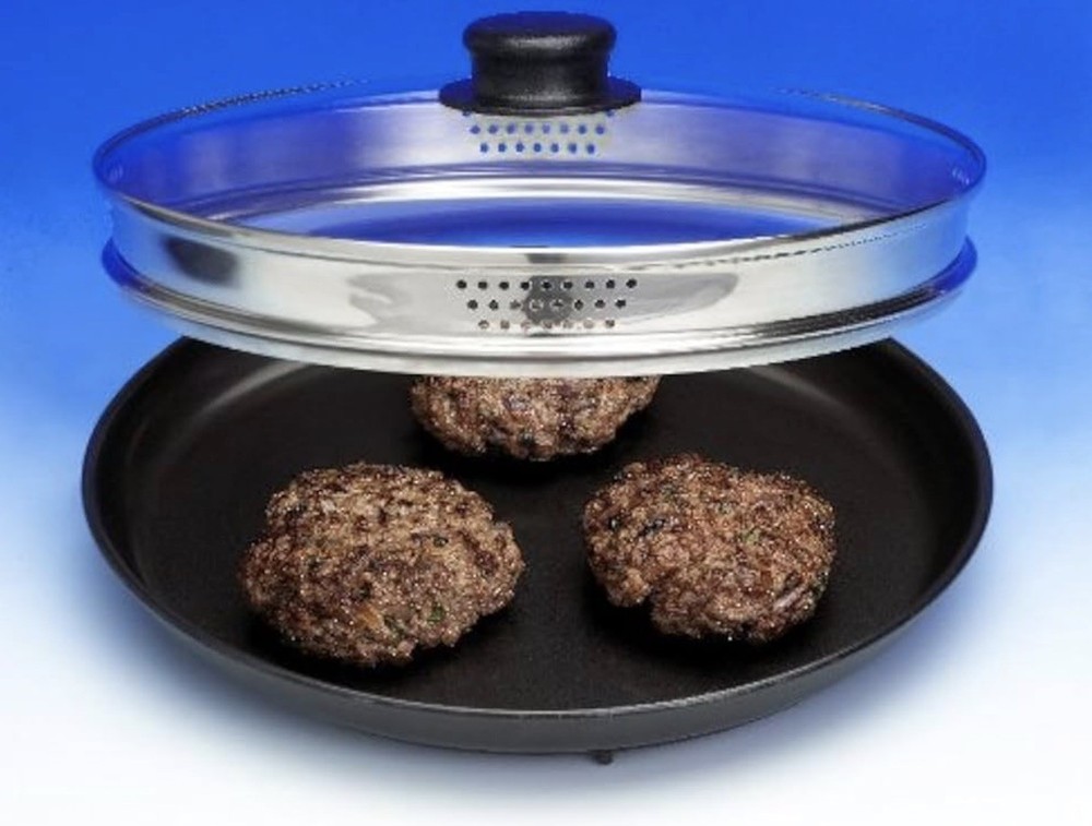Waveware Microwave Food Warmer/Cook Covered Crisping Dish