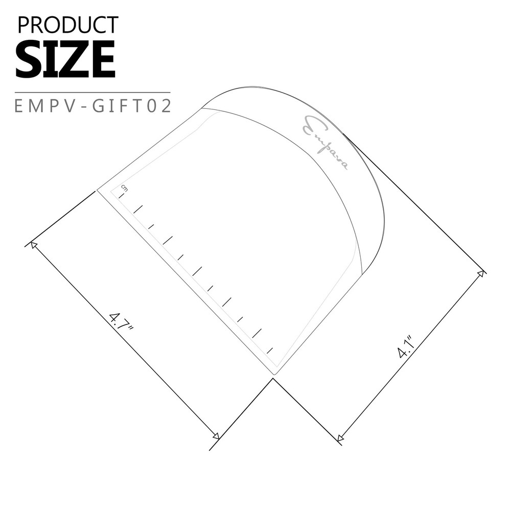 5 inch Mini Dough Scraper in Gray EMPV-GIFT02