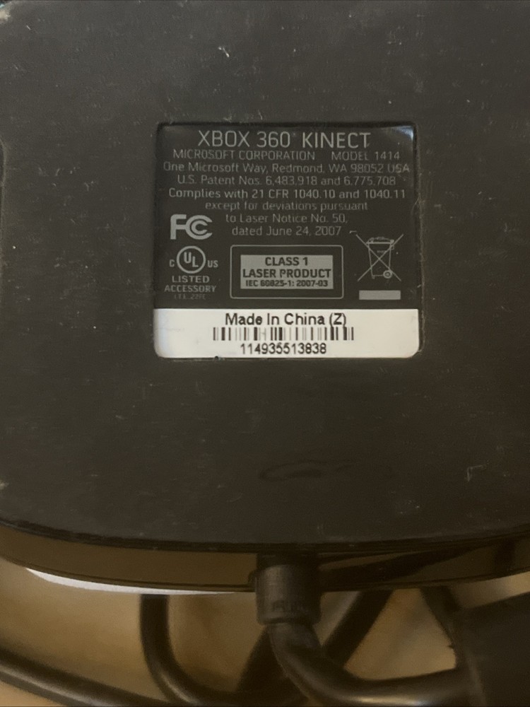 Microsoft 1414 Xbox 360 Kinect Sensor Bar Only - Black