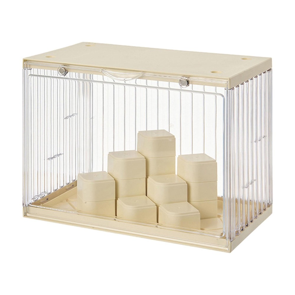 Figure Clear Display Case Storage Organizer Tabletop Multipurpose Doll Storage