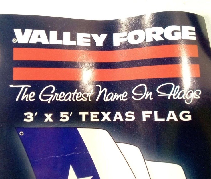 Valley Forge- Texas State Flag 36x60 Polycotton Printed Multicolored