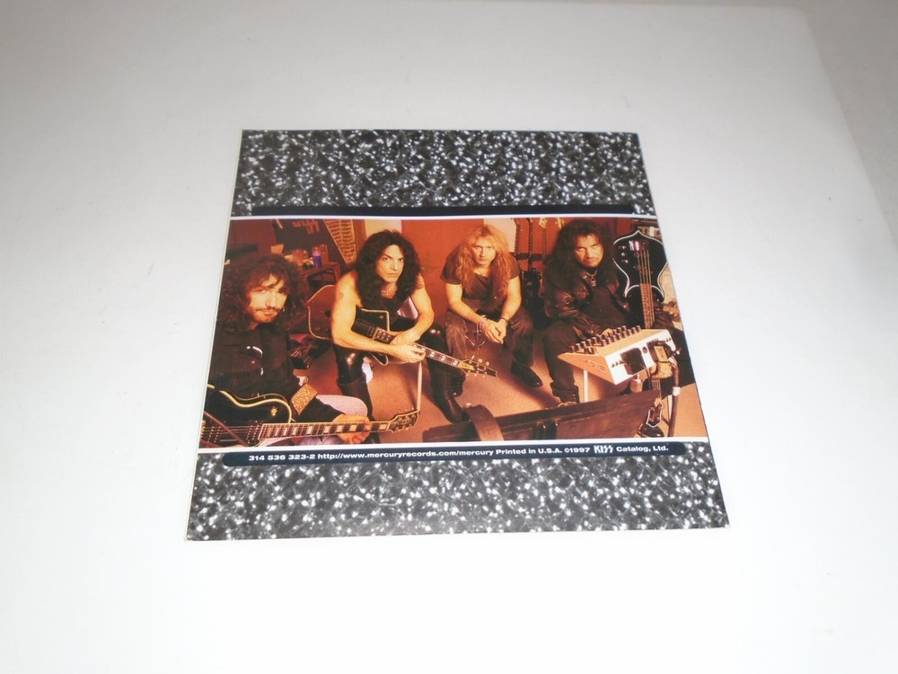 KISS ERIC SINGER BRUCE KULICK SIGNED AUTO AUTOGRAPHED CD BOOKLET - INSERT ONLY