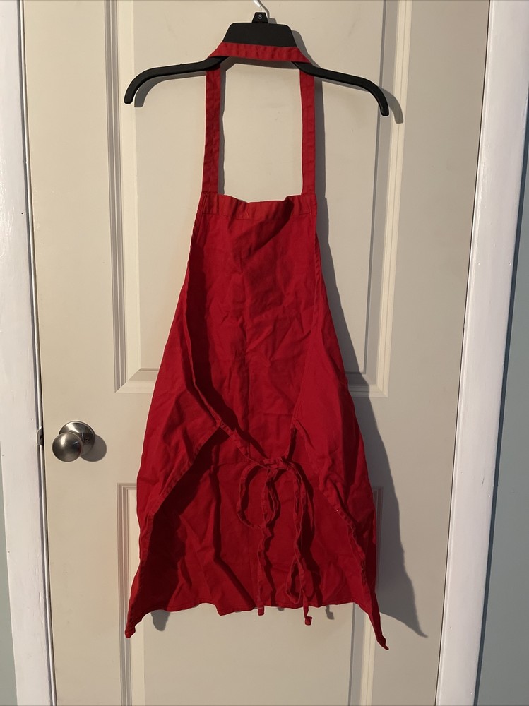 Unbranded Red Chef Apron with Front Pockets