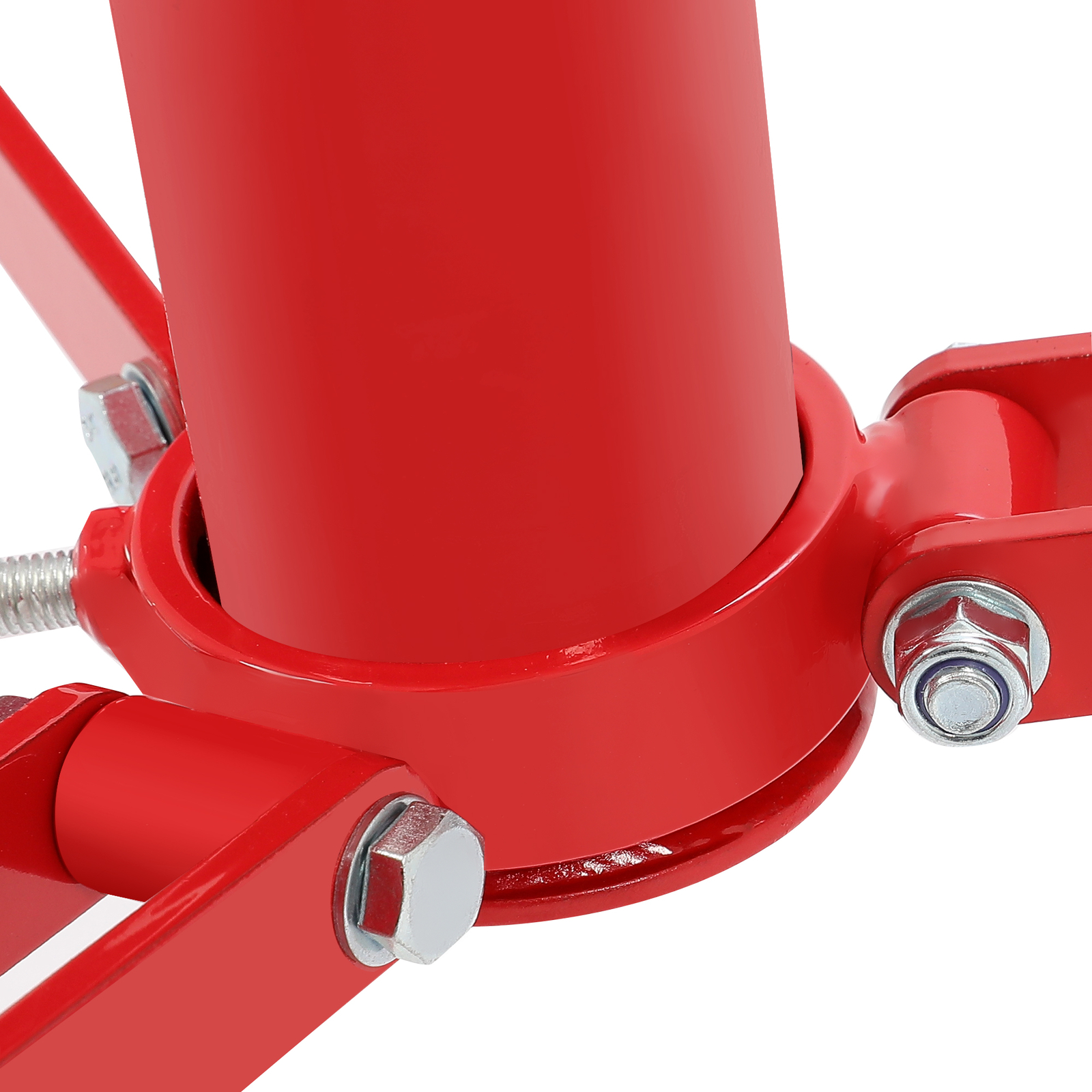 28"-52" Height 2500LB Steel Red V-Head Pipe Stand Folding Tripod Jack