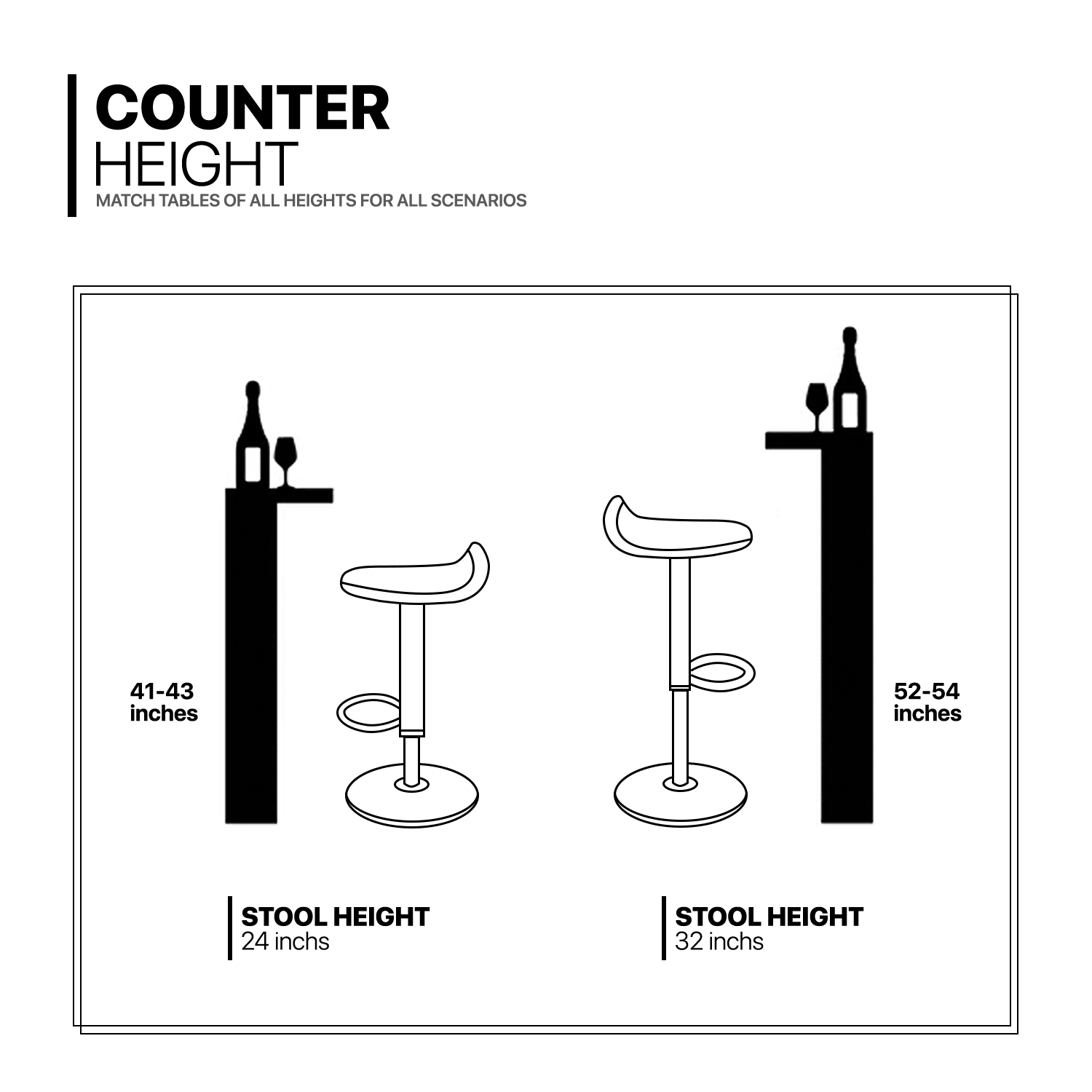 Set of 2 Bar Stools Swivel Adjustable Leather Seat Modern Counter Height Chairs