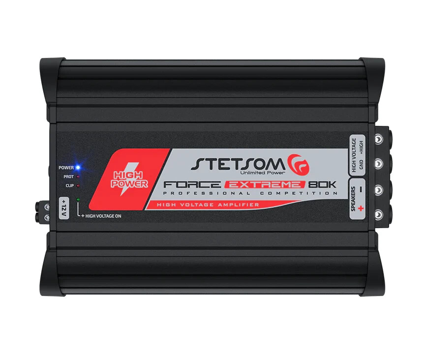 Stetsom FORCE EXTREME 80k ☠️⚡️HIGH VOLTAGE⚡️☠️ - Mono Car Audio Amplifier