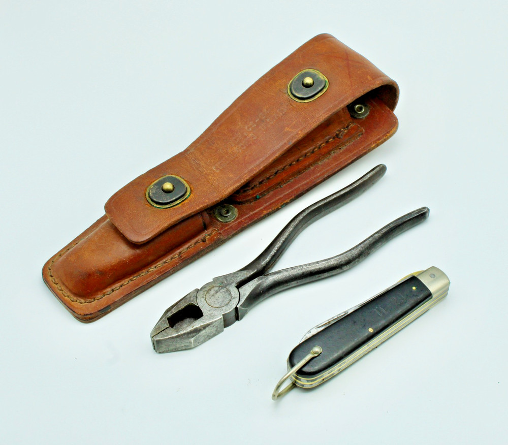 Vietnam Era Boker USA Made Pliers, Camillus TL-29, CS-34 Signal Corps