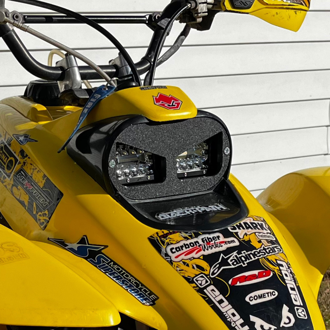 Honda 400ex Headlight ASSEMBLY: Aftermarket Pod light Headlight Assembly