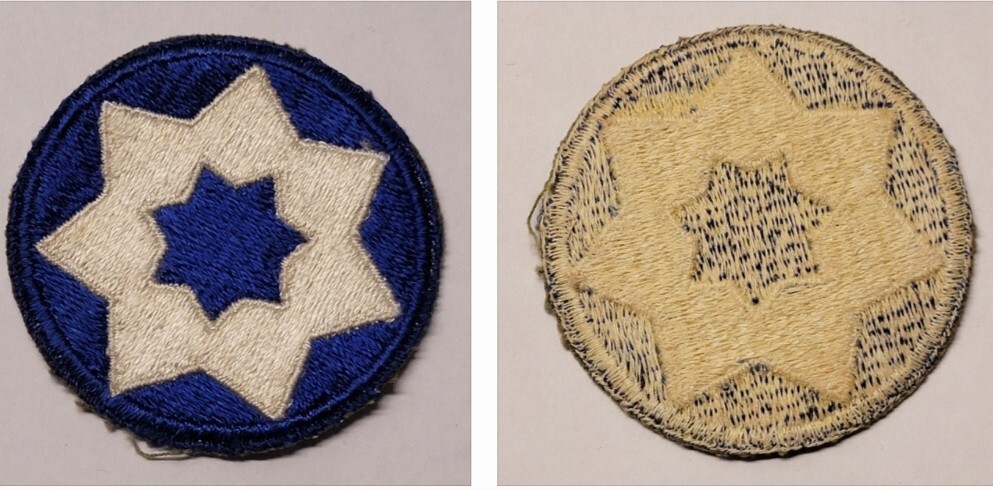 U.S. ARMY 7th SERVICE COMMAND Vintage Patch WWII