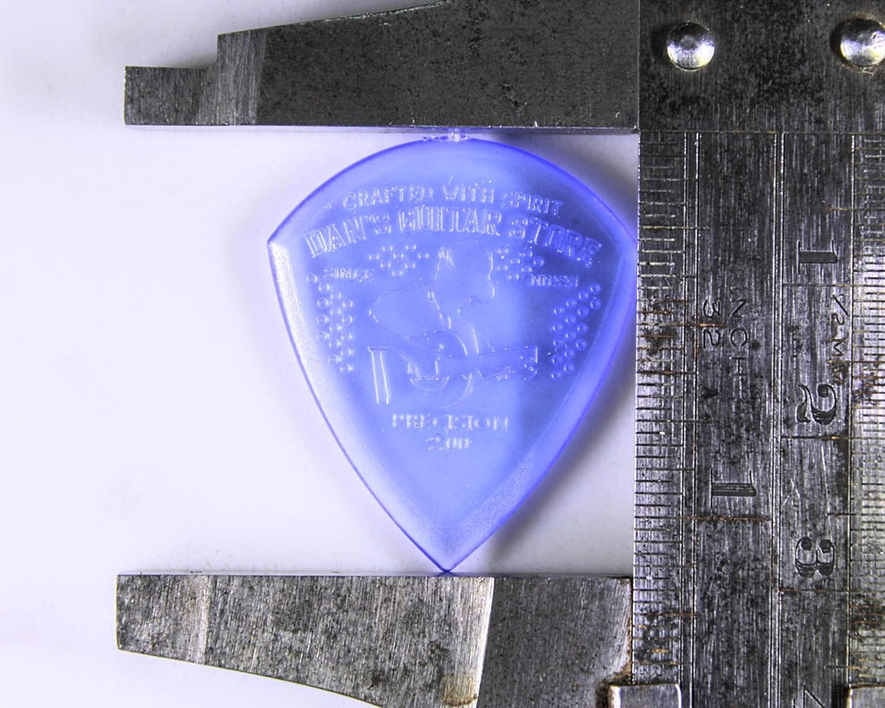 - Premium 2.00Mm Precision Pick - 5-Pack - Extra Heavy Premium Sharp Plectrums f