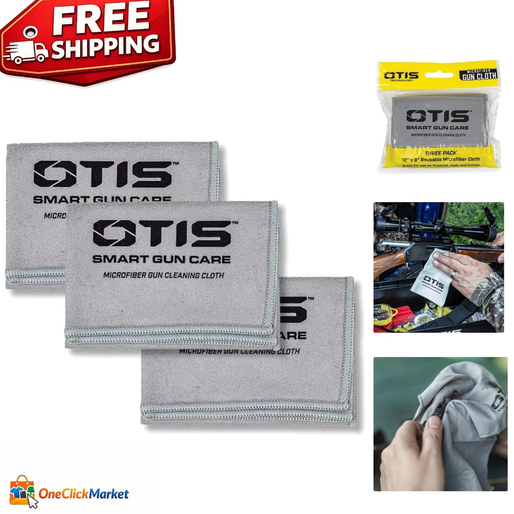 Convenient 3-Pack Otis Microfiber Cloths - Optimize Your Cleaning Routine Today