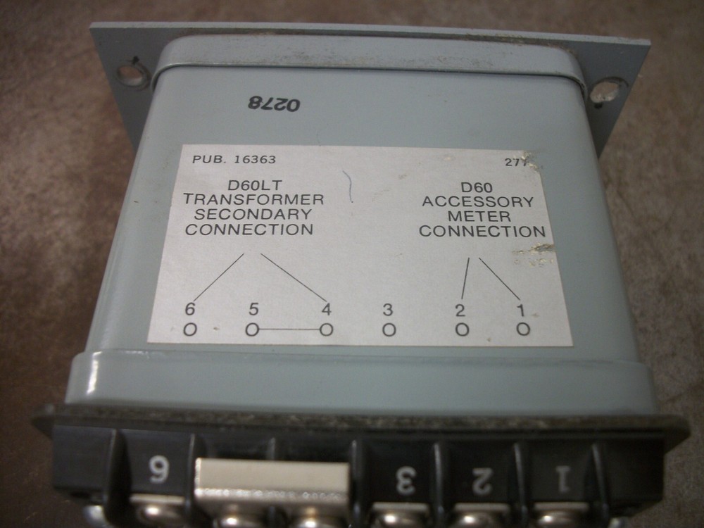 CUTLER-HAMMER ADJUSTABLE CURRENT RELAY TRANSFORMER D60LA