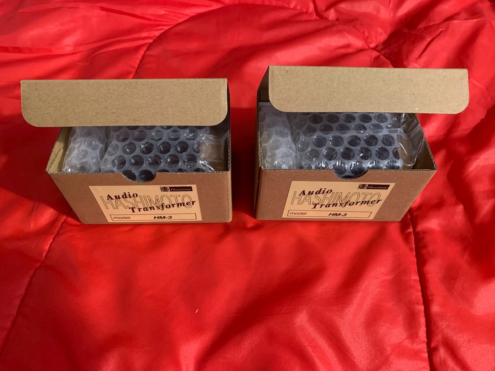 A Pair of MC Step up Transformer. HM-3 Hashimoto (Sansui)