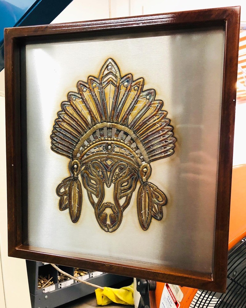 Stainless Steel Weld Art (Native Deer)
