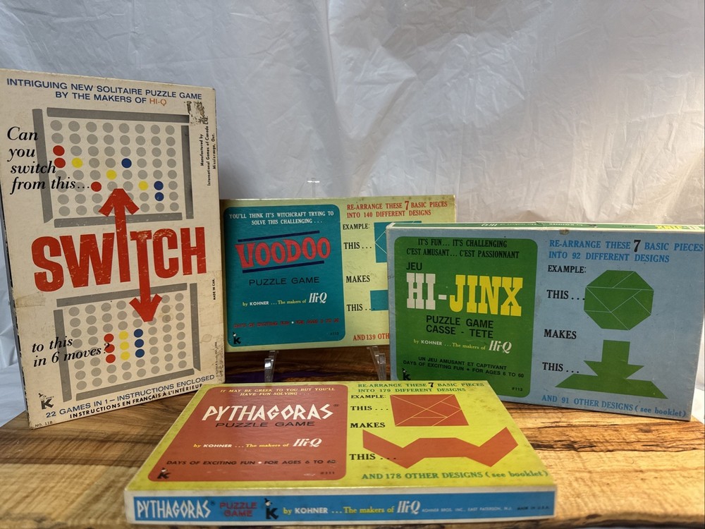 Brain teaser-  Strategy puzzle lot.  All complete.