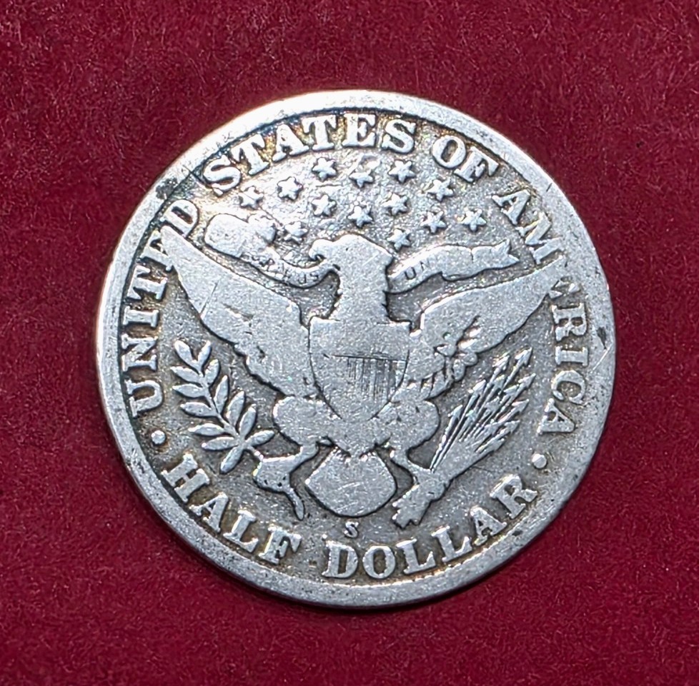 1911-S S/S Barber Half Dollar Rpm, Die Gouges On Reverse, G-06 Condition.