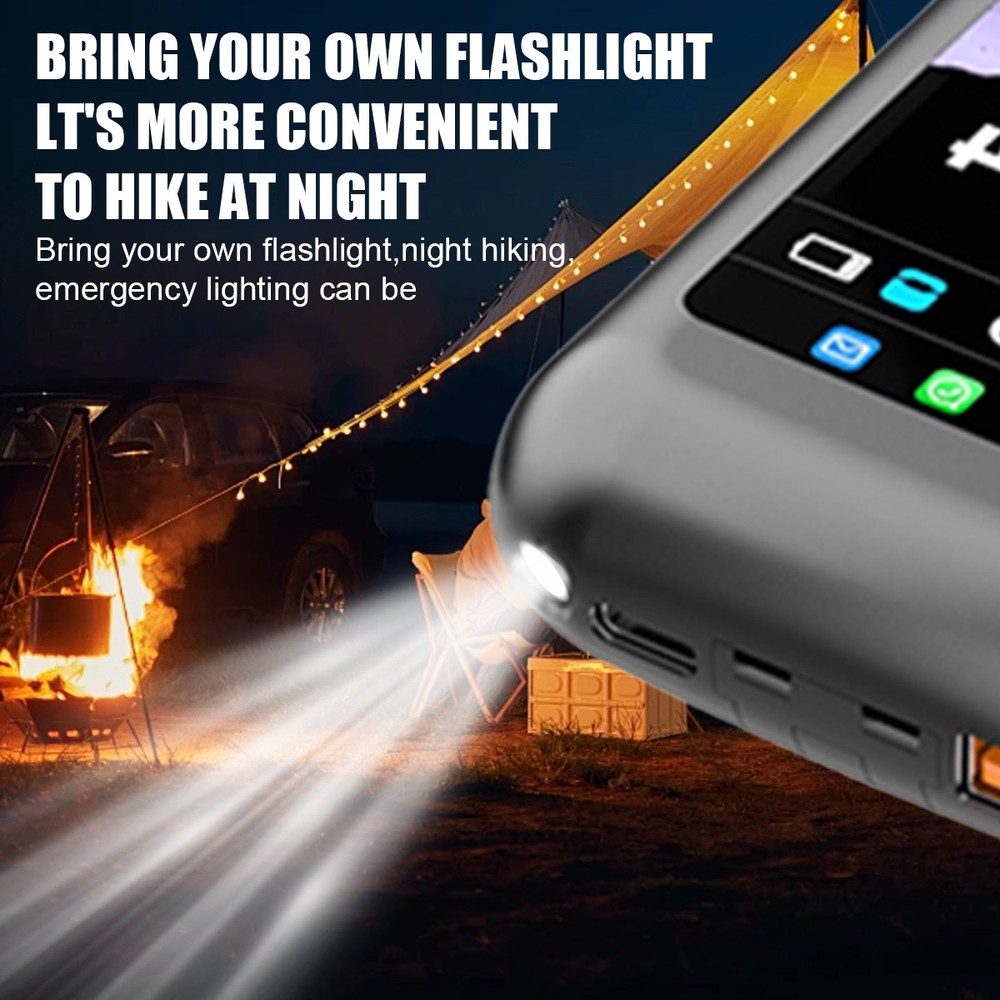 Smart Earbuds with Message Notifications, ANC ENC, Touch Screen & Flashlight New