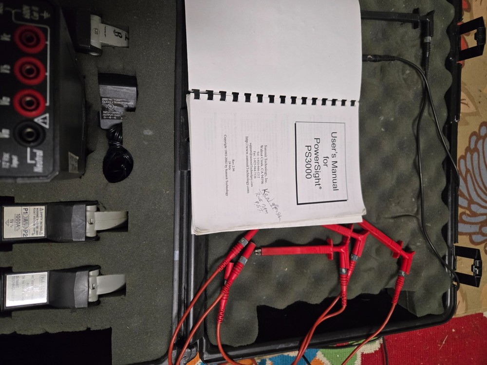 PS 3000 PowerSight Power Analyzer Kit with Case and Accessories !