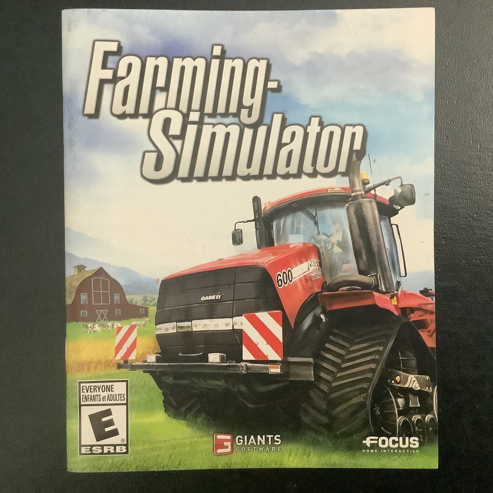 Farming Simulator PS3 PlayStation 3 Instruction Manual Only