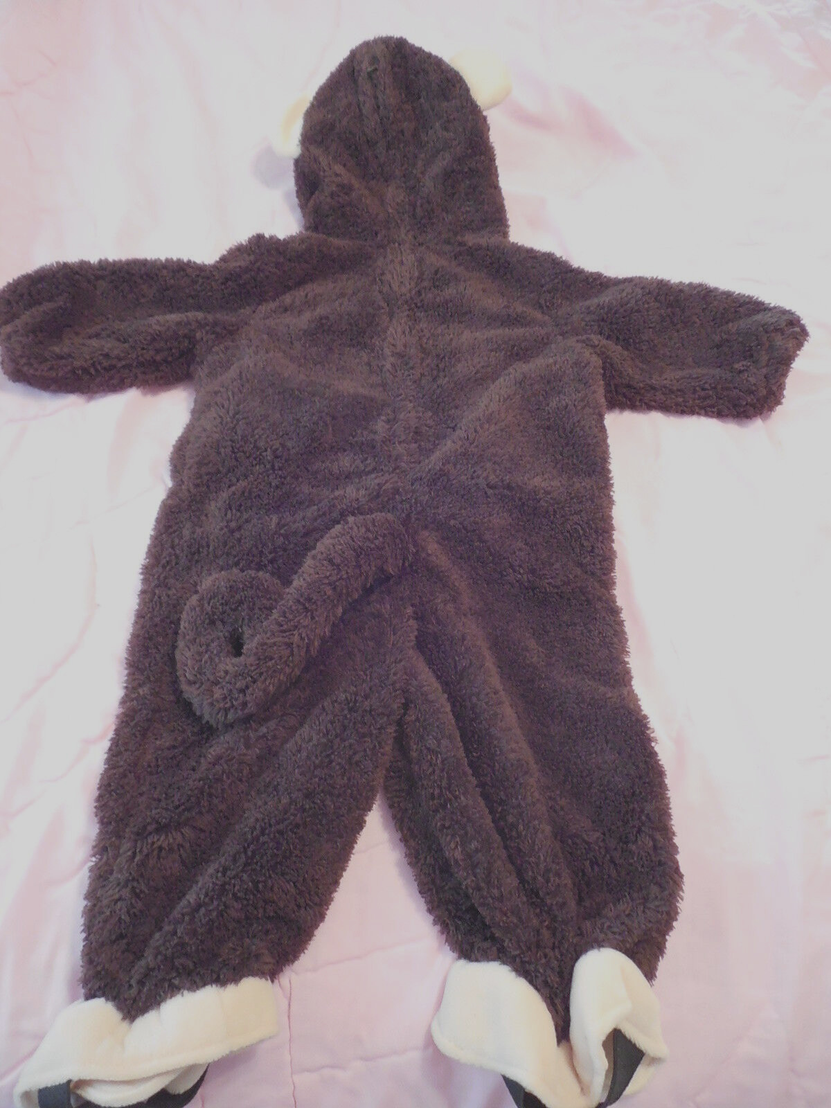 MONKEY Halloween Costume Infant Baby Hood Zip Up Padded Size 9 Months New