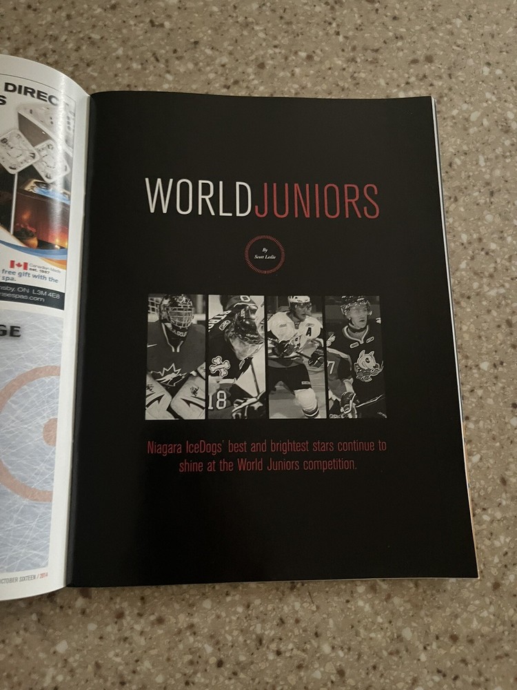 Niagara Icedogs First Game Meridian Centre Program 10-16 2014 *2014/15 Yearbook