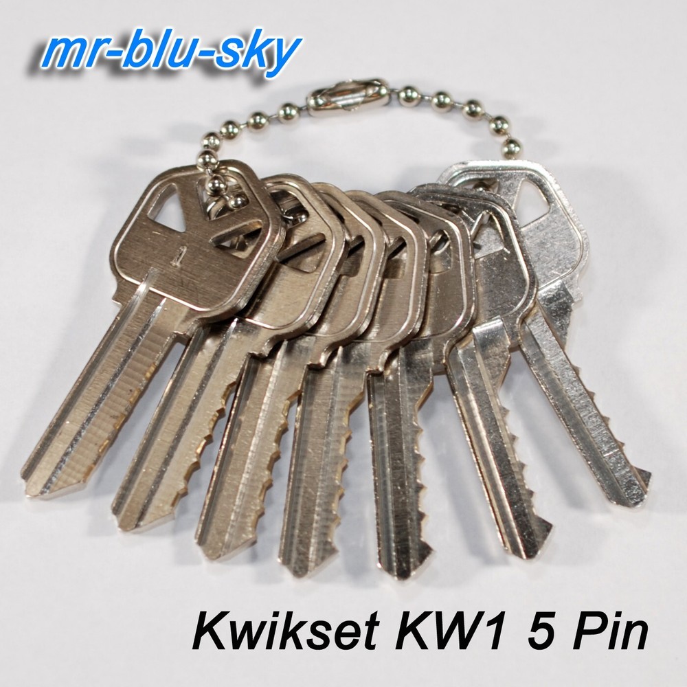 Kwikset KW1 Space & Depth Keys With MK Setup System Sheets ~ Locksmith