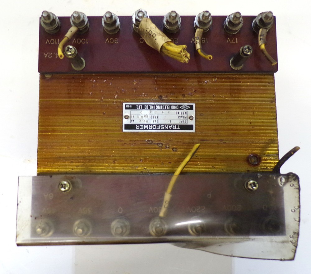 CHUO ELECTRIC TRANSFORMER TYPE S, CAP 860VA