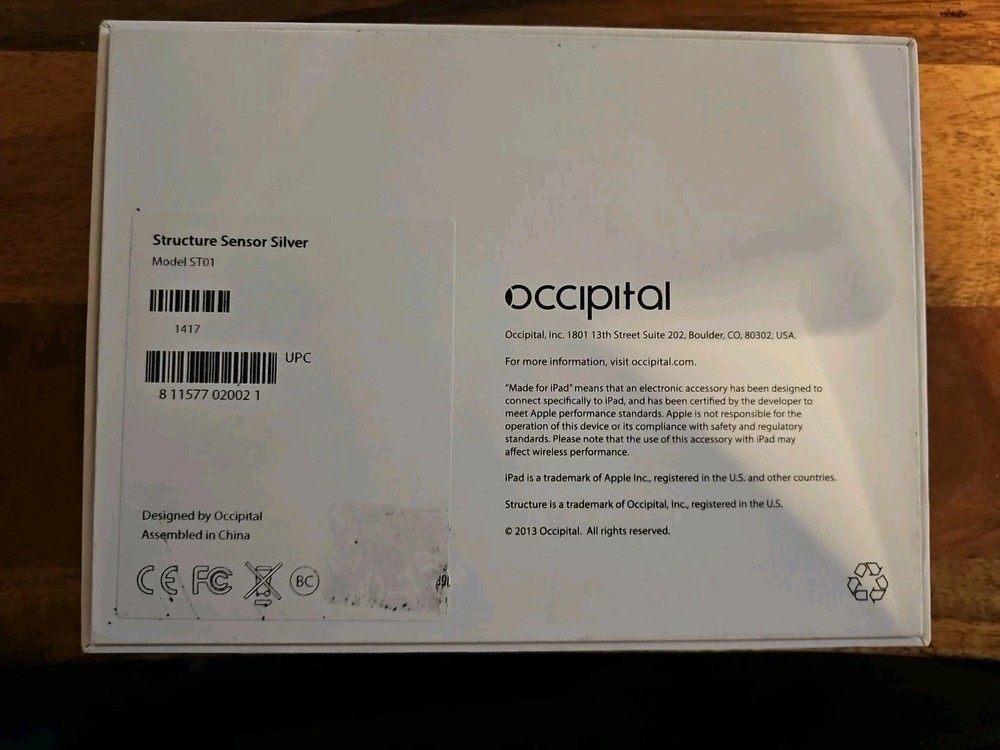 OCCIPITAL ST01 3D STRUCTURE SENSOR