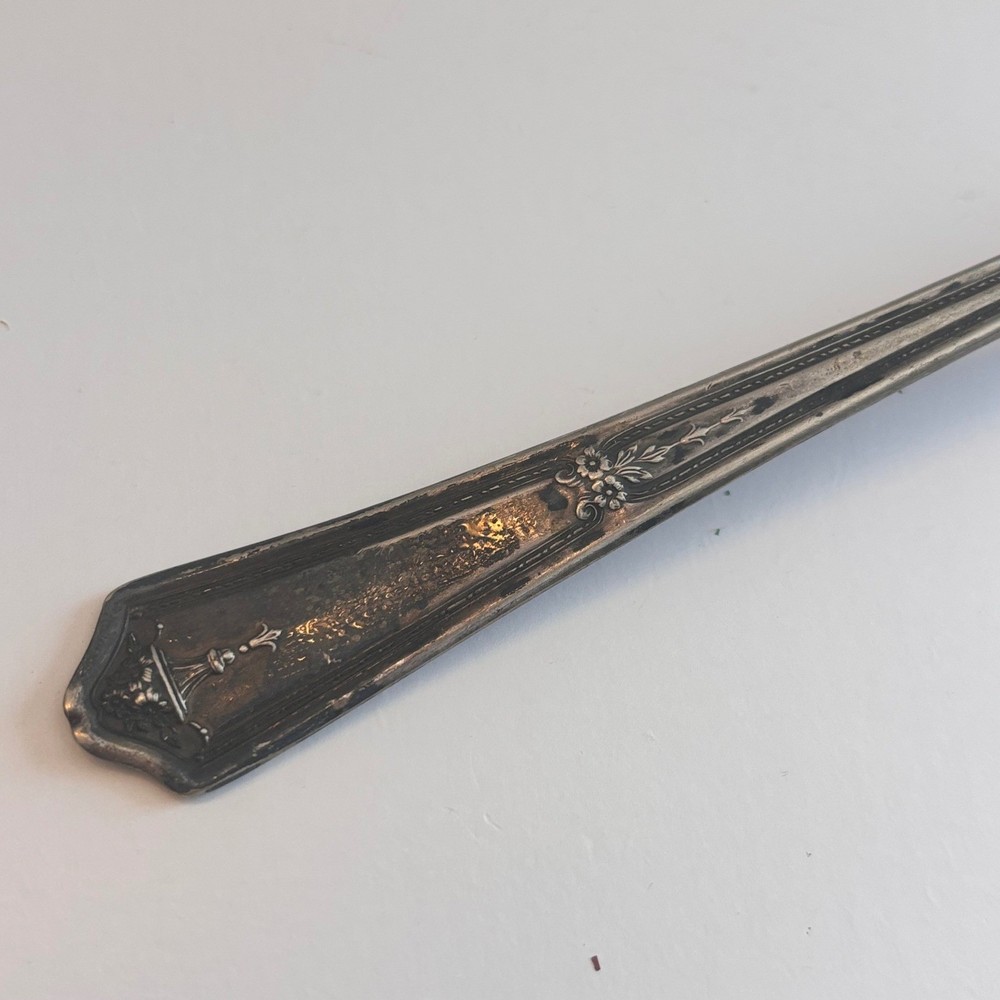 Vintage Silver Plated Ornate Cake Server Pie Server Floral Engraved Server