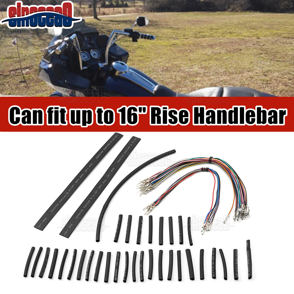 14'' 16'' Handlebar Wiring Extension Harness For Harley Touring Models 2007-2013