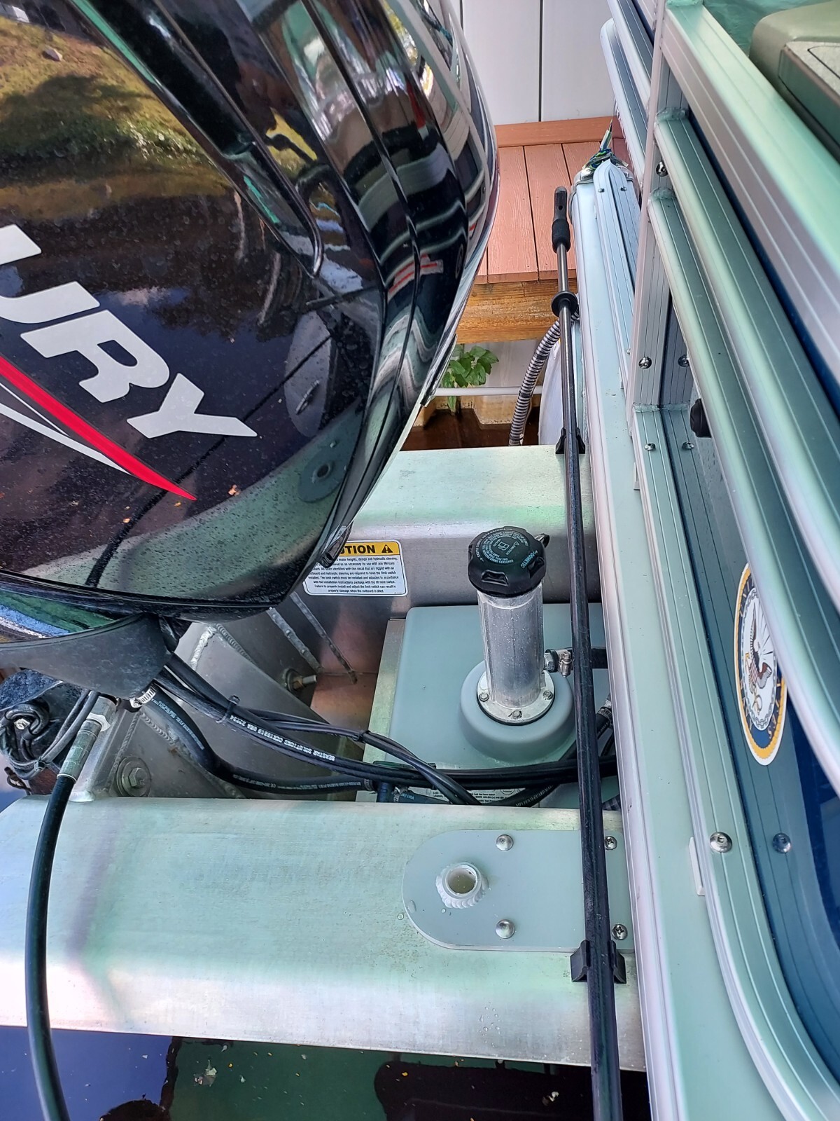 Stick It Anchor Pins Shallow Water Anchor Bracket for Pontoons (White) FLAWED