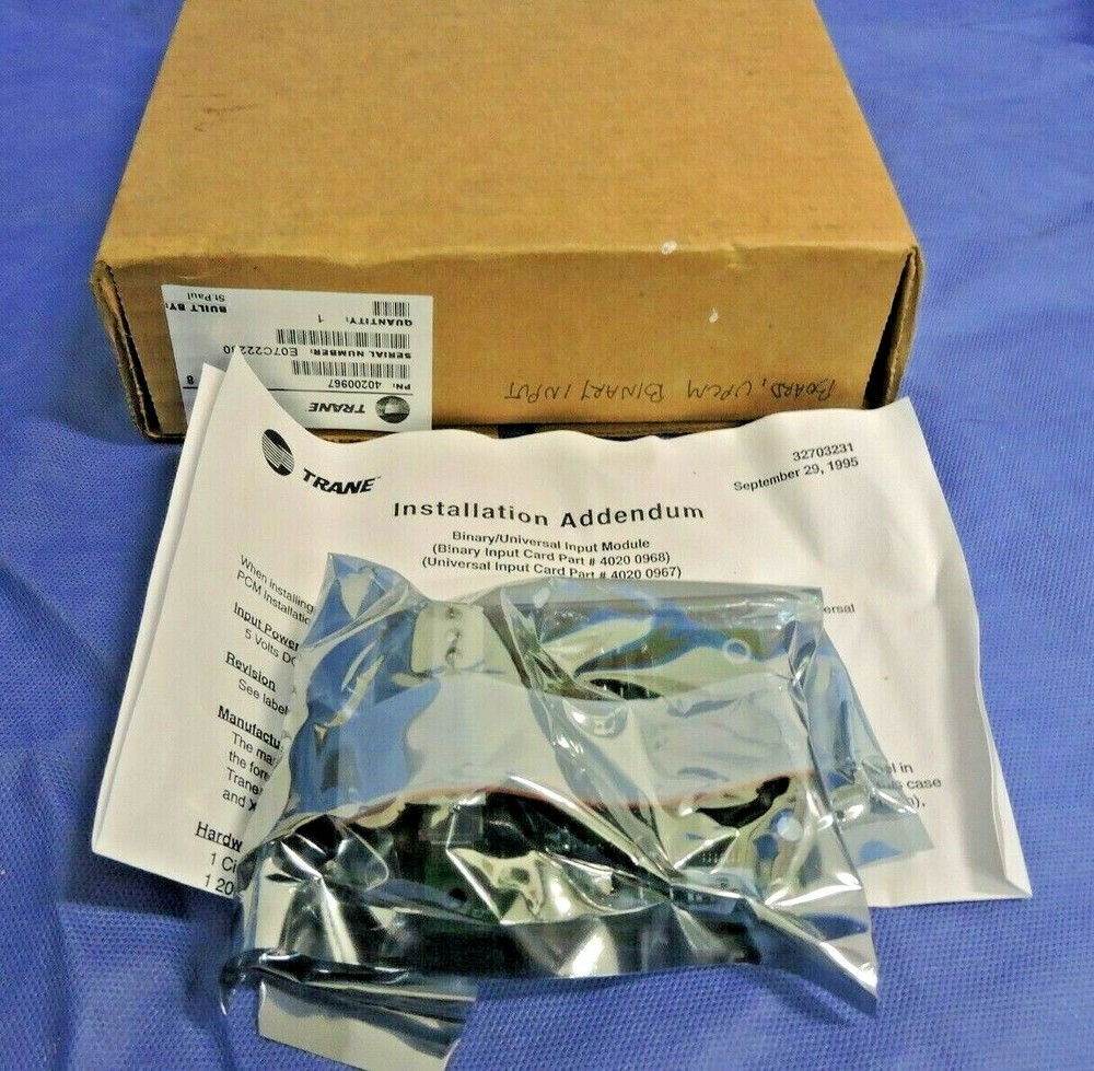 NEW Trane HVAC Binary Universal Input Module 40200967 / in Box / FREE Shipping