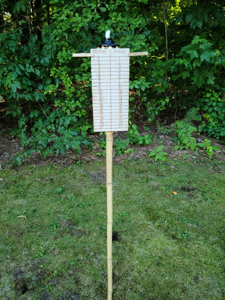 Tiki Torch Cornhole Score Board