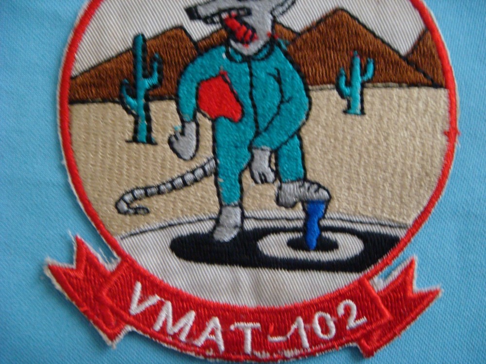 PATCH USMC DESERT RATS MARINE VMAT-102 ATTACK TRAINING SQUADRON