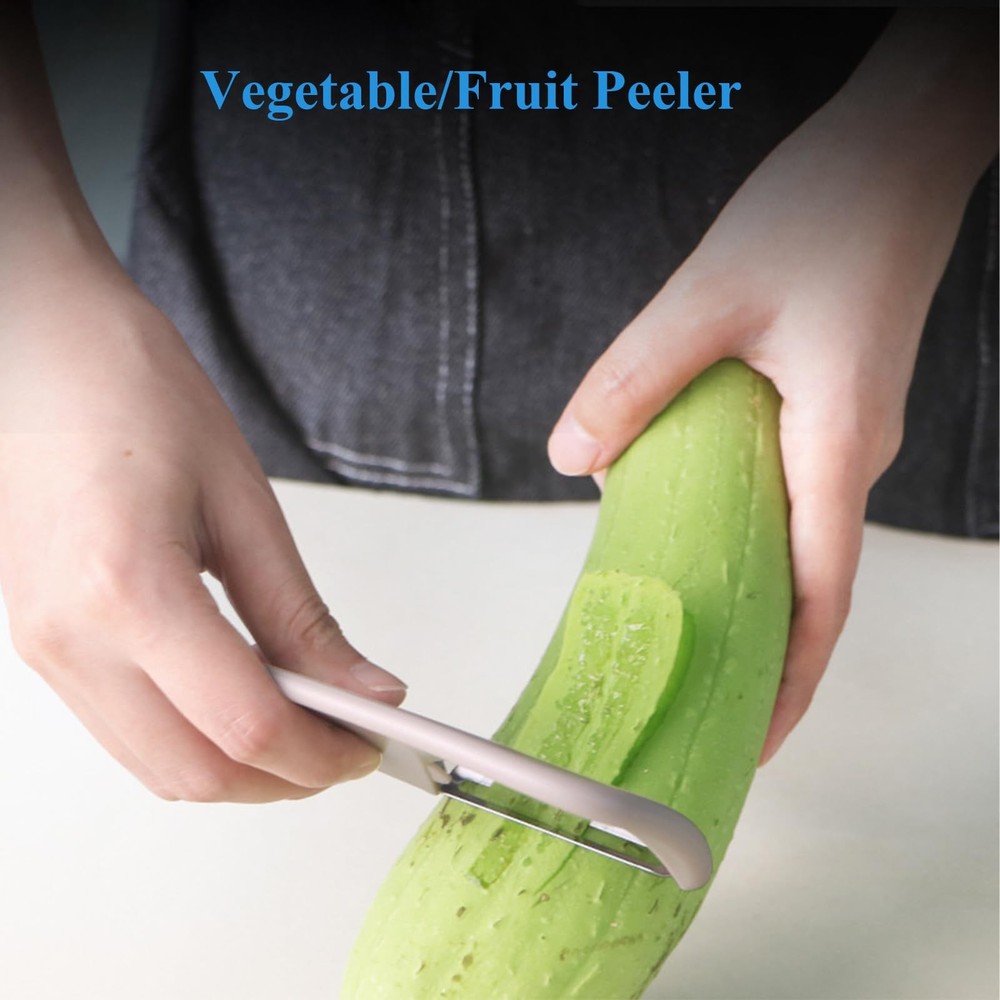 Kitchen Gadgets Set 5 Pieces, Space Saving Cooking Tools Khaki