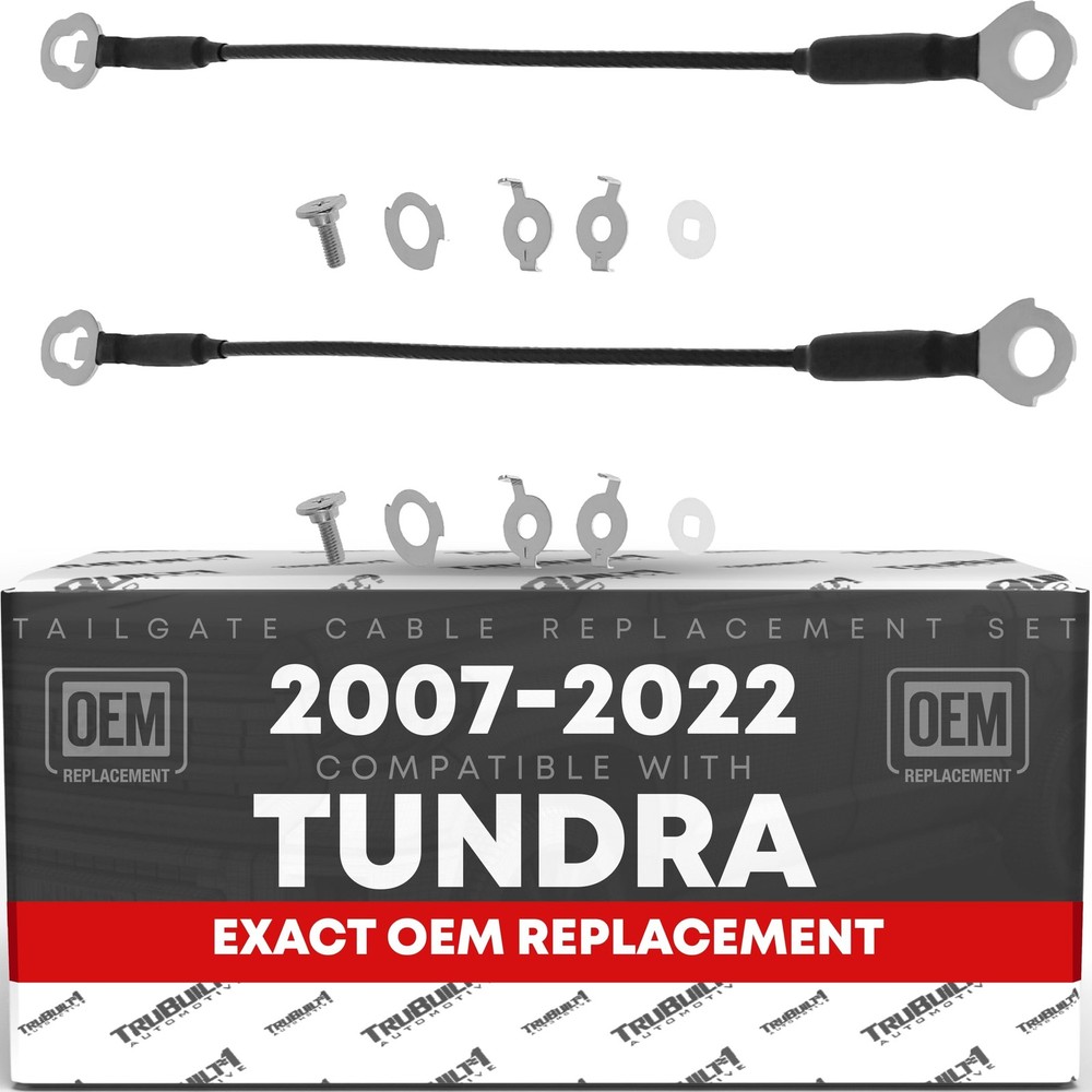 Tailgate Cable Replacement Set- Rear Left & Right Side - Compatible with 2007...