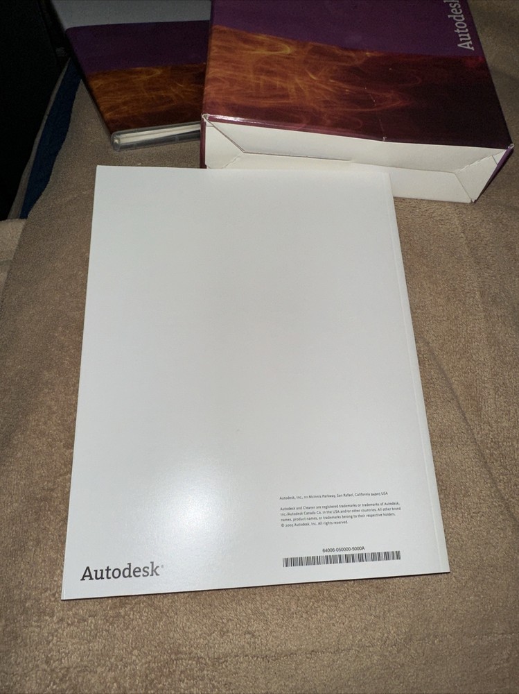 Autodesk Cleaner 6.5 English Language For MAC (DVDs only) W/ Code Guide