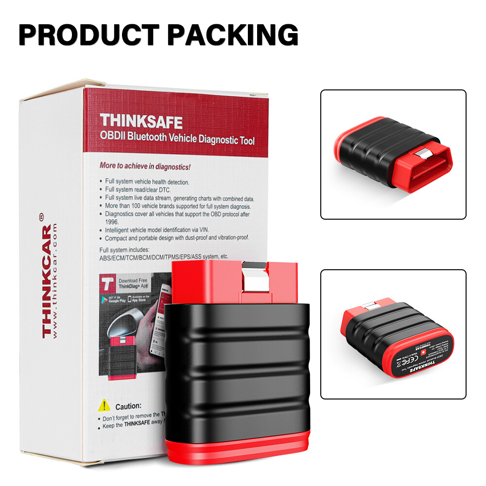 ThinkSafe OBD2 Bluetooth Scanner All System Bidirectional Diagnostic EPB Oil