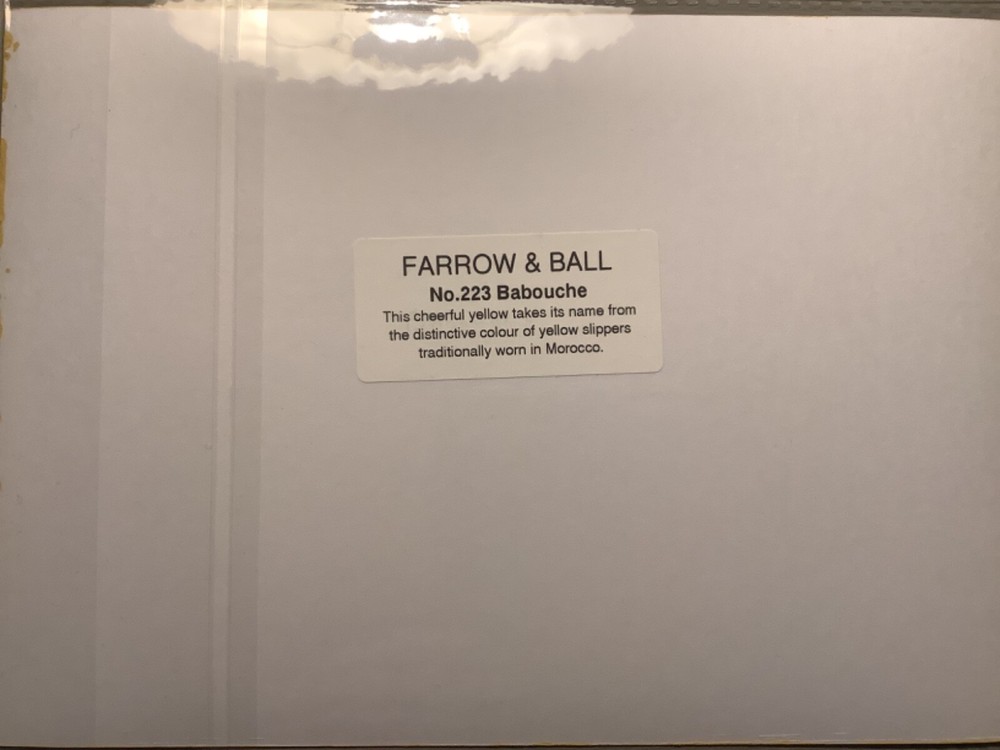 Farrow & Ball A5 Hand-Painted Colour Sample Card